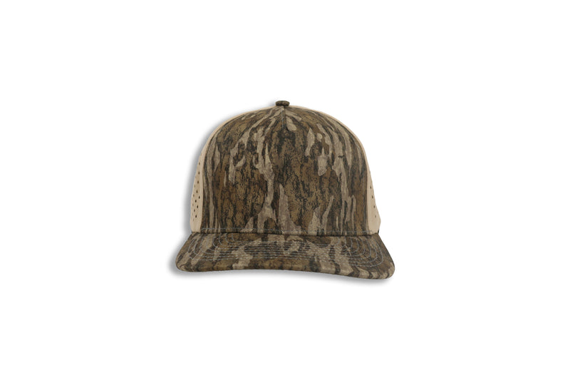 1010 five-panel performance cap, Mossy Oak Camo, front