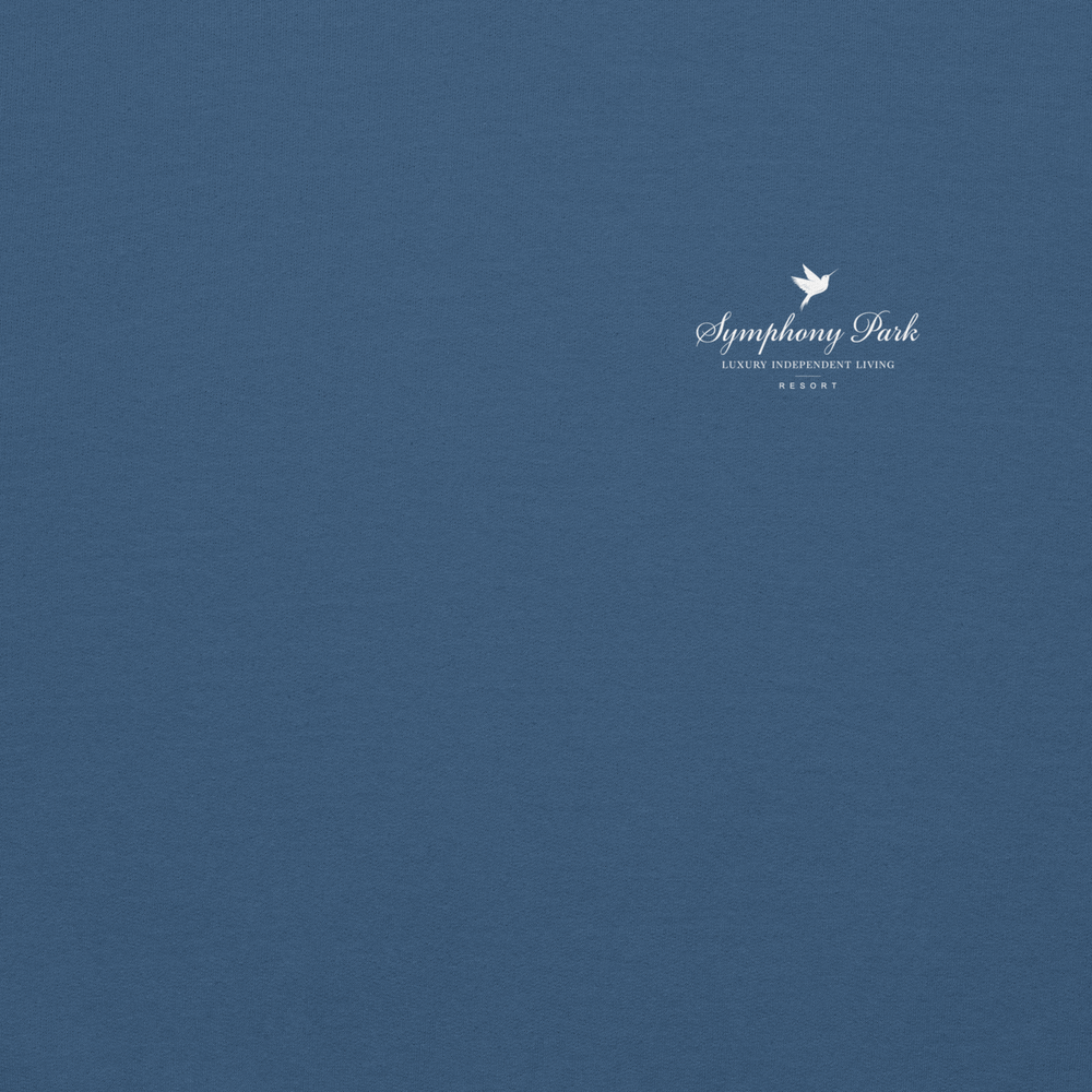 Indigo Blue Symphony Park hoodie, front