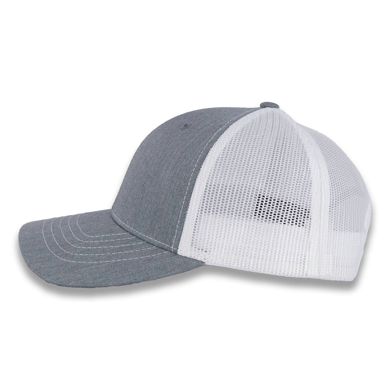 Richardson Youth Trucker Snapback Cap - Gray