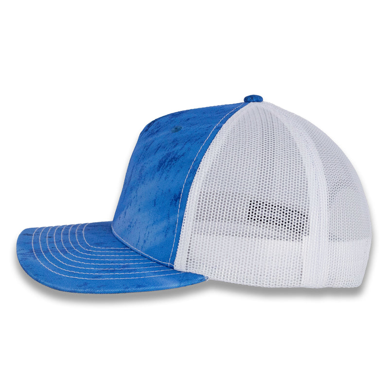 Richardson Five Panel Trucker - Realtree - Fishing LT Blue White