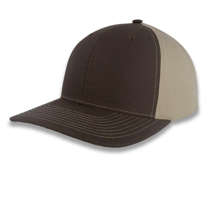 Richardson Split Twill Trucker - Brown/Khaki