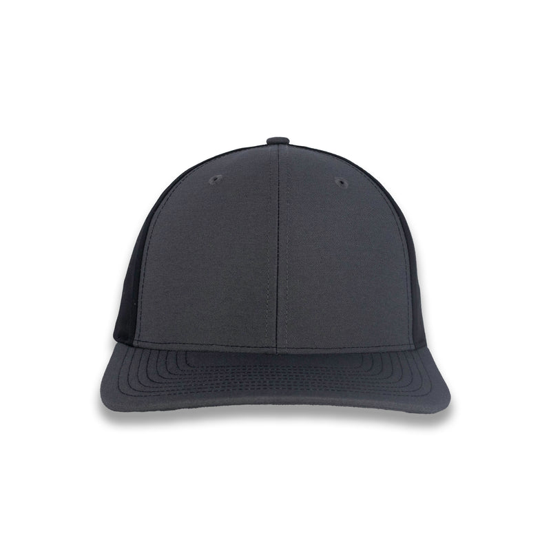 Richardson Split Twill Trucker - Charcoal/Black