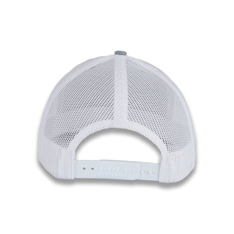 Richardson 112 Tri-Color Trucker - Black/White/Heather Gray
