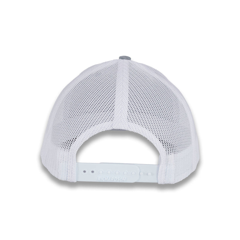 Richardson 112 Tri-Color Trucker - Royal/White/Heather Gray