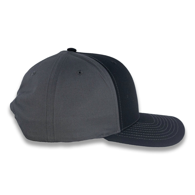 Richardson Split Twill Trucker - Black/Charcoal