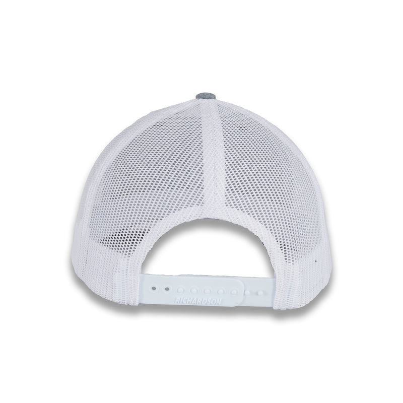 Richardson 112 Tri-Color Trucker - Dark Green/White/Heather Gray