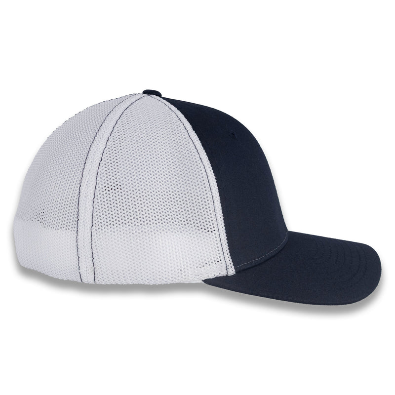 Richardson R-Flex Trucker Cap - Navy/White