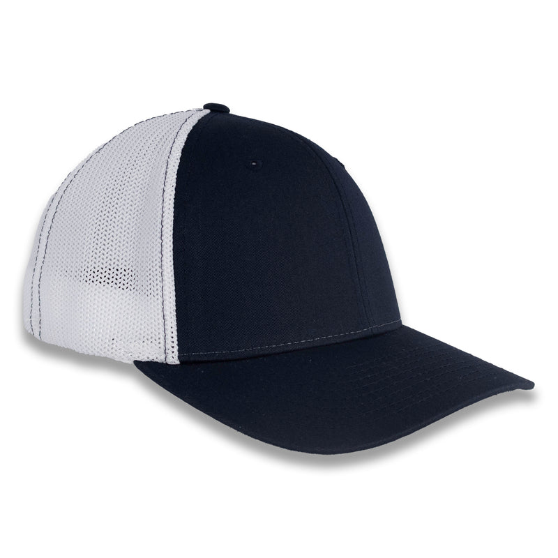 Richardson R-Flex Trucker Cap - Navy/White