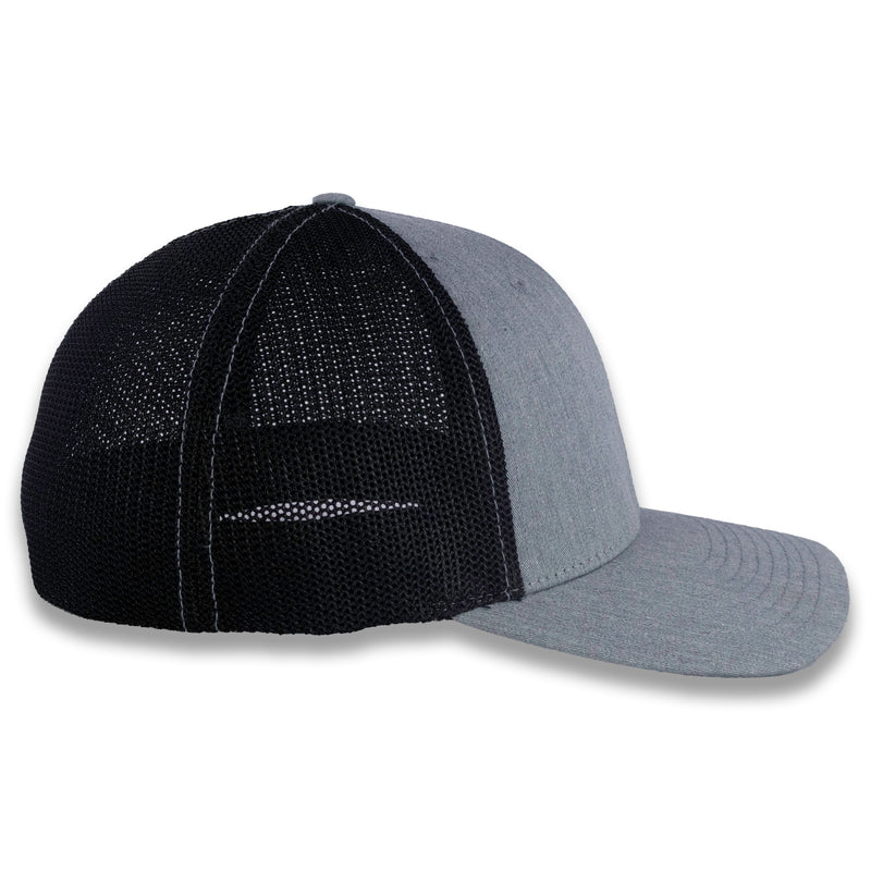 Richardson R-Flex Trucker Cap - Heather Gray/Black