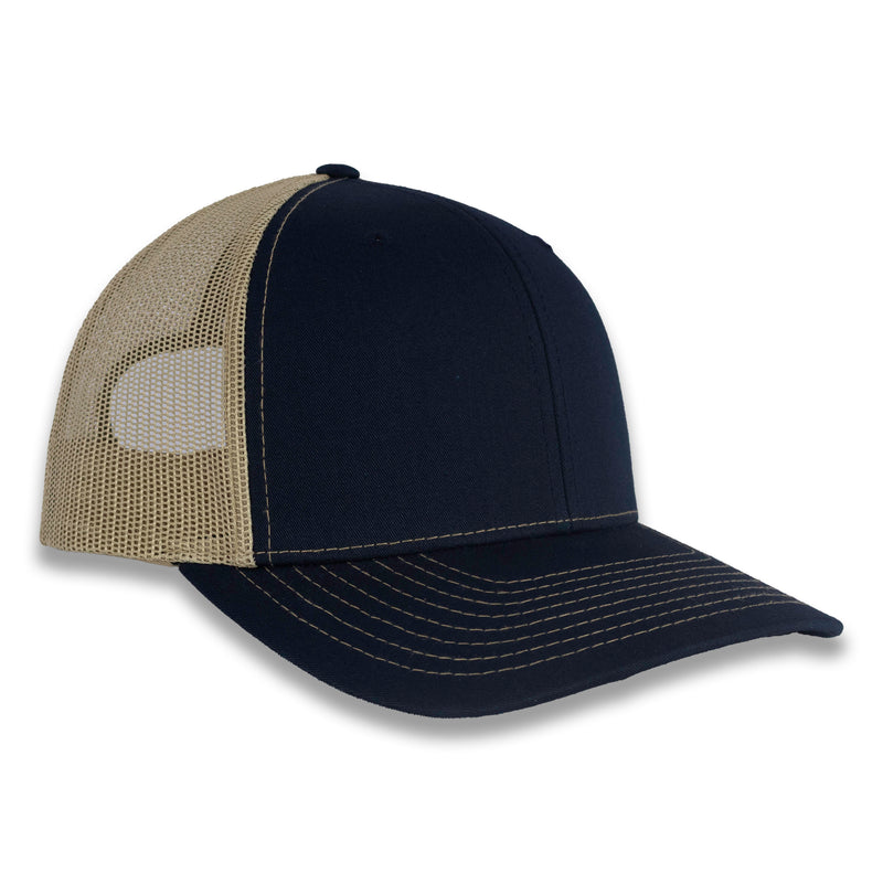Richardson 112 Split Trucker - Navy/Khaki