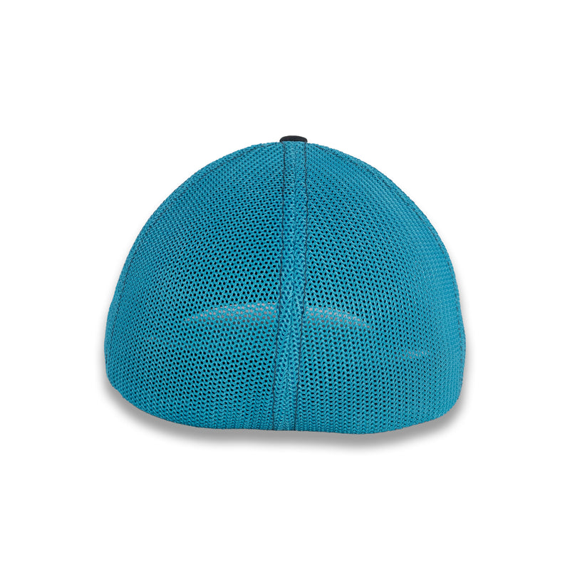 Richardson R-Flex Trucker Cap - Charcoal/Neon Blue