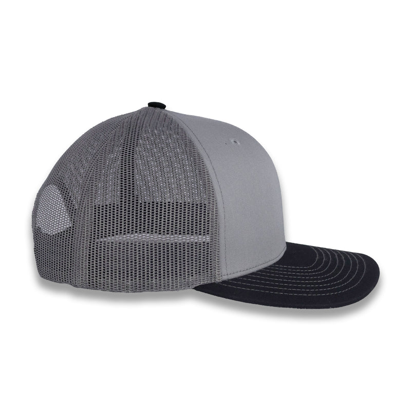 Richardson 112 Split Trucker - Gray Charcoal/Black
