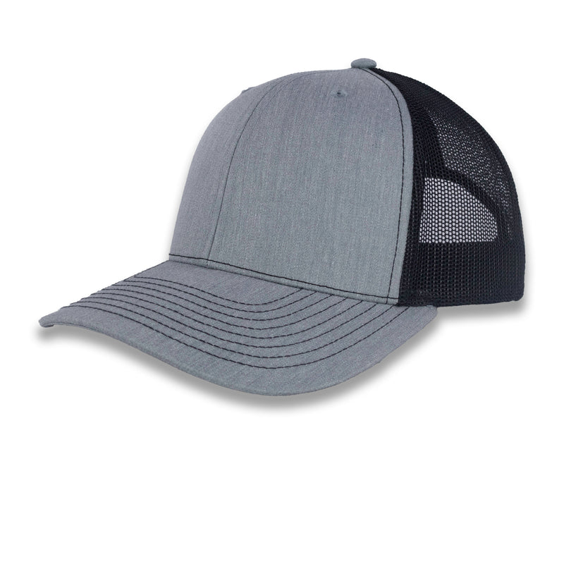 Richardson 112 Split Trucker - Heather Gray/Black