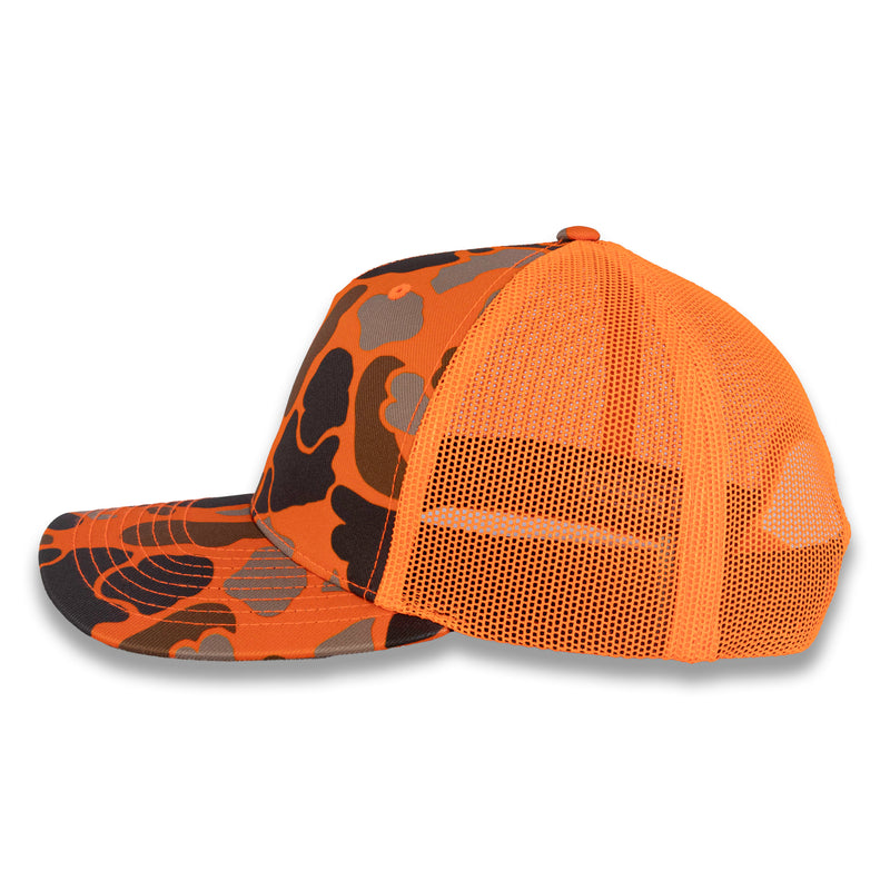Richardson Five Panel Trucker - Duck - Blaze Duck Camo Blaze