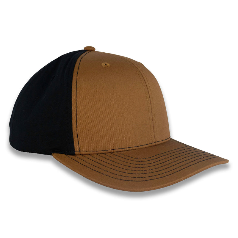 Richardson Split Twill Trucker - Caramel/Black