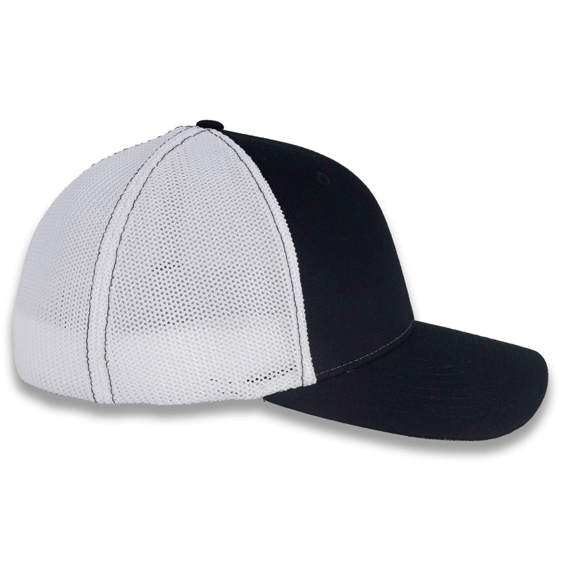 Richardson R-Flex Trucker Cap - Black/White