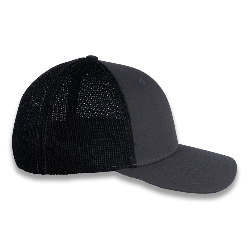 Richardson R-Flex Trucker Cap - Charcoal/Black