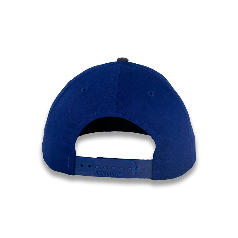 Richardson Split Twill Trucker - Charcoal/Royal
