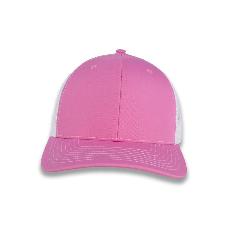 Richardson 112 Split Trucker - Hot Pink/White