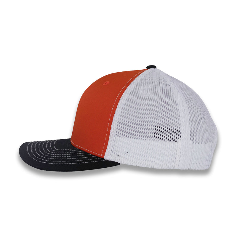 Richardson 112 Tri-Color Trucker - Orange/White/Black