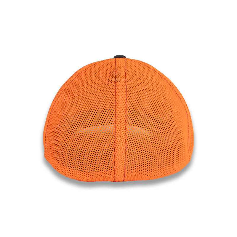 Richardson R-Flex Trucker Cap - Charcoal/Neon Orange