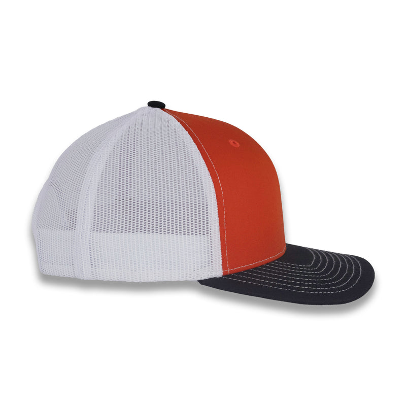 Richardson 112 Tri-Color Trucker - Orange/White/Black