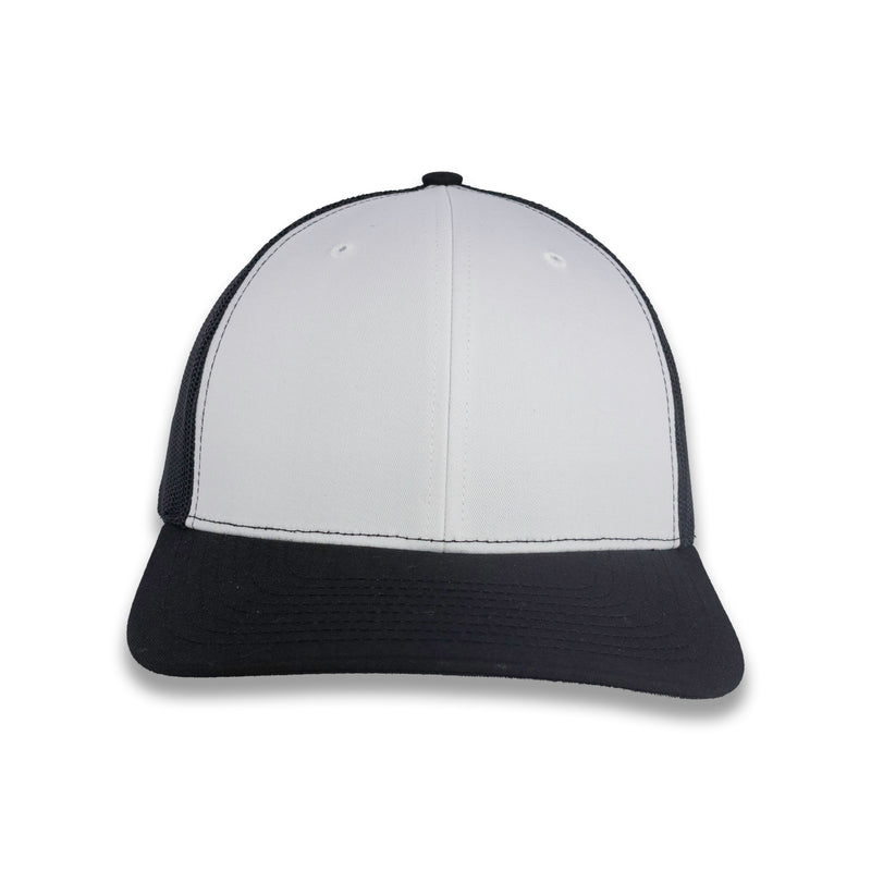 Richardson 112 Split Trucker - White/Black