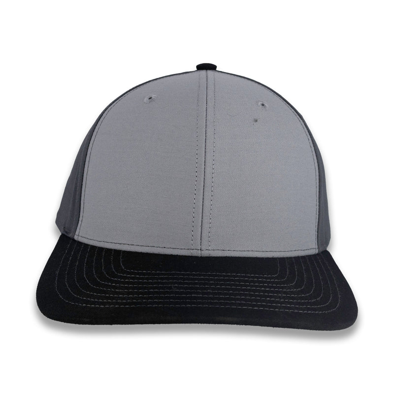 Richardson Tri-Color Twill Trucker - Gray/Charcoal/Black