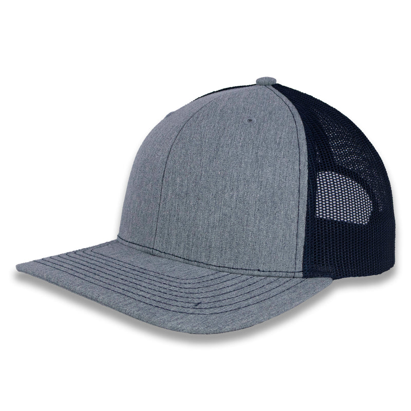 Richardson 112 Split Trucker - Heather Gray/Navy