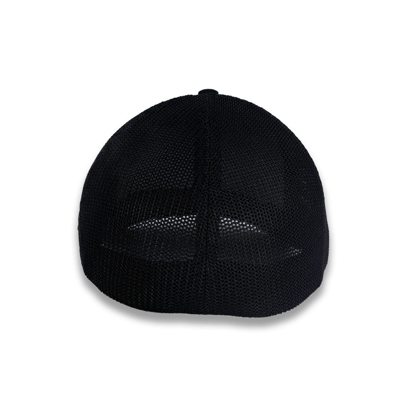 Richardson R-Flex Trucker Cap - Black/Black