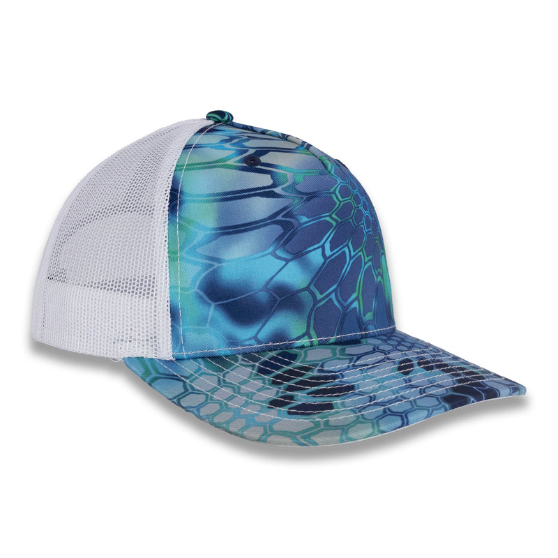 Richardson Five Panel Trucker - Kryptek - Pontus White