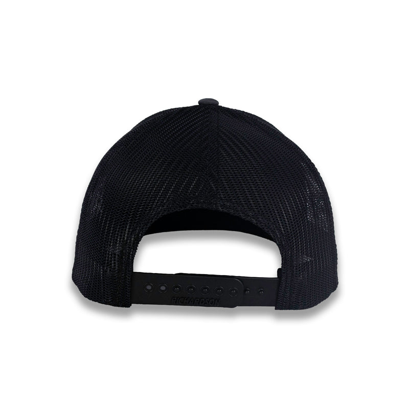 Richardson 112 Split Trucker - Charcoal/Black