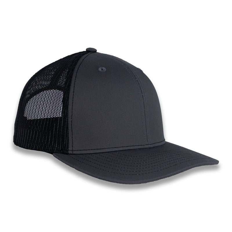 Richardson 112 Split Trucker - Charcoal/Black