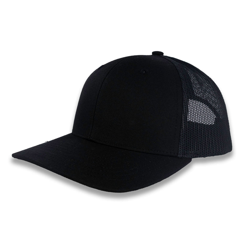 Richardson Youth Trucker Snapback Cap - Black