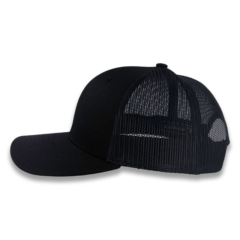 Richardson Youth Trucker Snapback Cap - Black