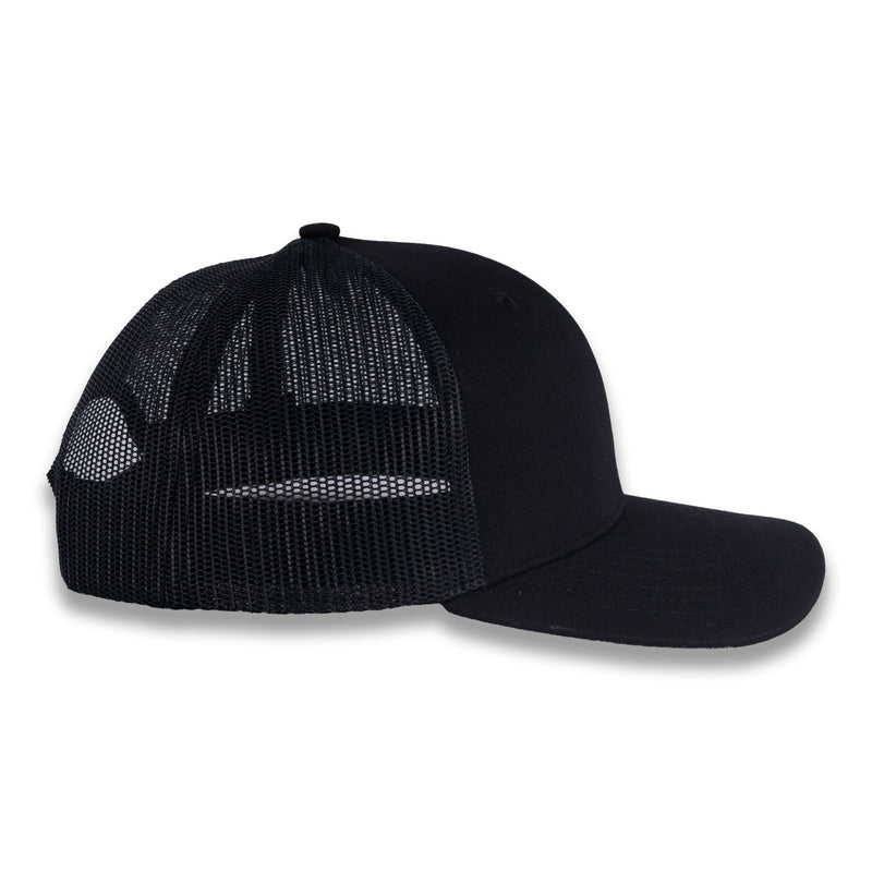 Richardson Youth Trucker Snapback Cap - Black