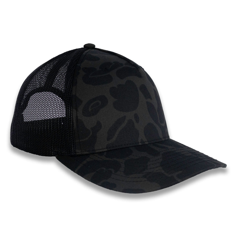 Richardson Five Panel Trucker - Duck - Sable Duck Camo Black
