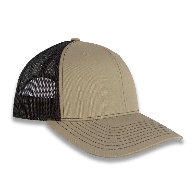 Richardson 112 Split Trucker - Khaki/Coffee