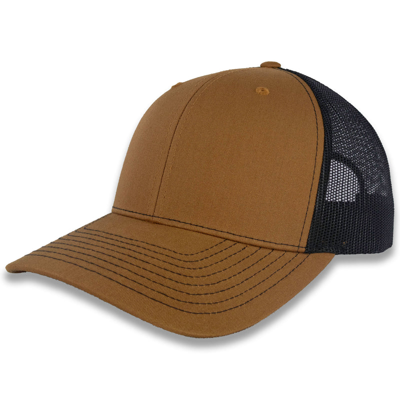 Richardson 112 Split Trucker - Caramel/Black