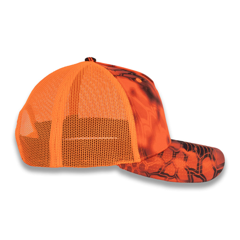 Richardson Five Panel Trucker - Kryptek - Inferno Blaze Orange