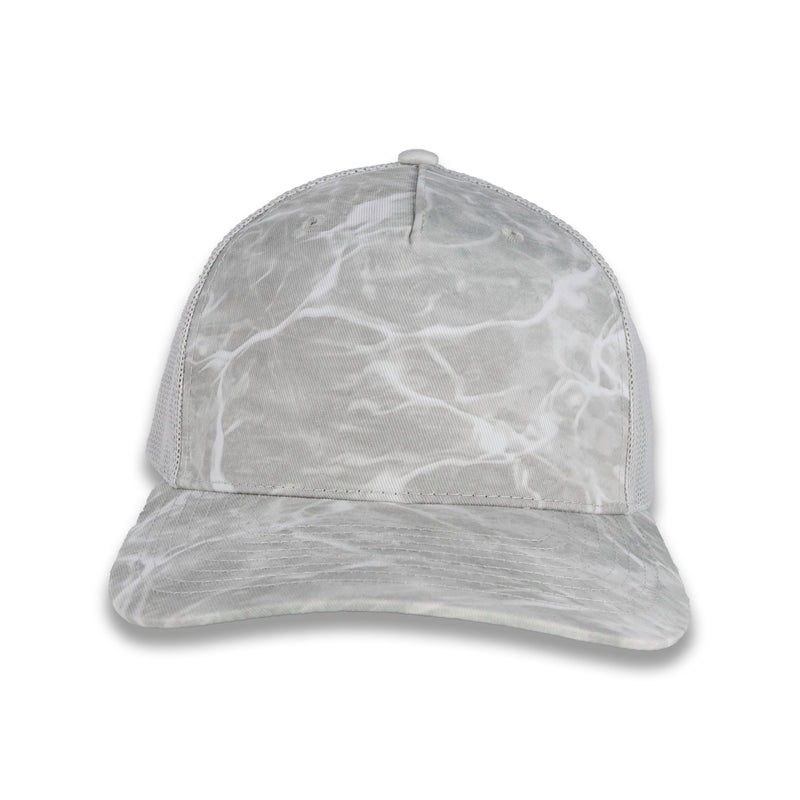 Richardson Five Panel Trucker - Mossy Oak - Elements Bonefish/Light Grey