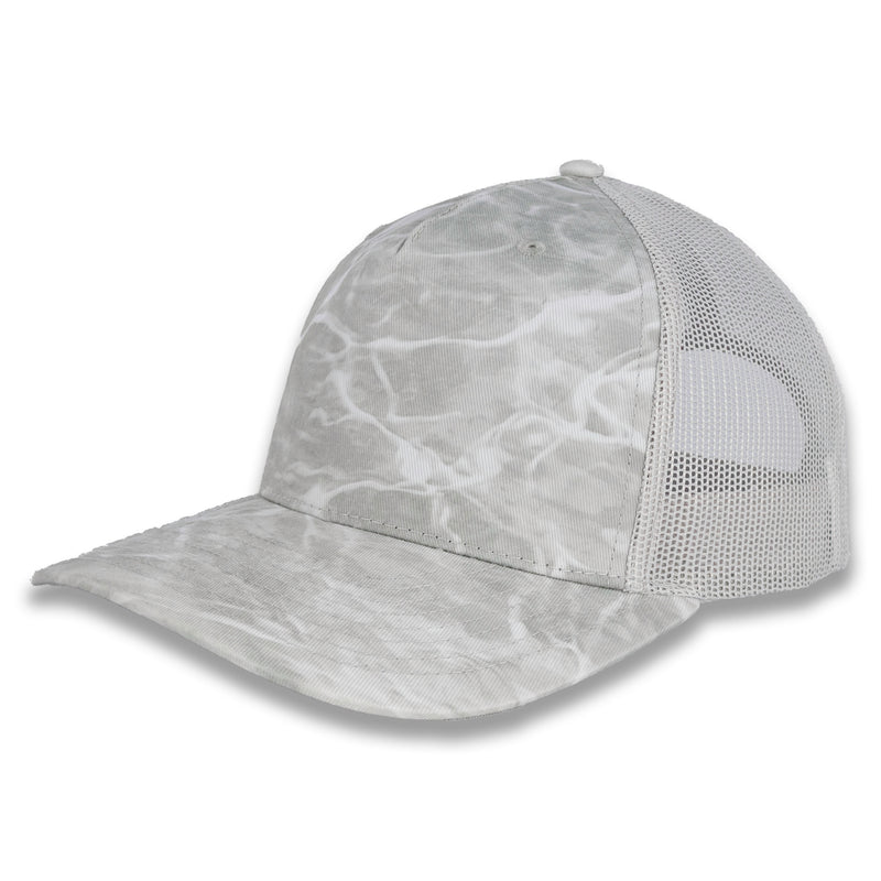 Richardson Five Panel Trucker - Mossy Oak - Elements Bonefish/Light Grey