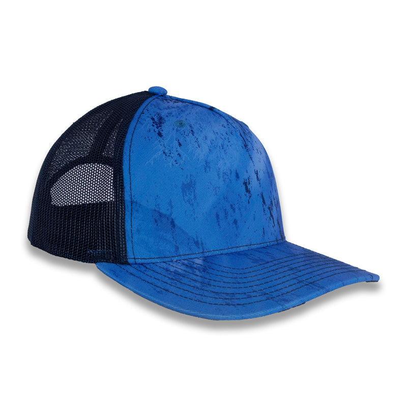 Richardson Five Panel Trucker - Realtree - Fishing LT Blue Navy
