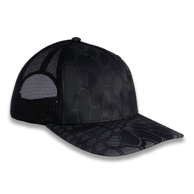Richardson Five Panel Trucker - Kryptek - Typhon Black