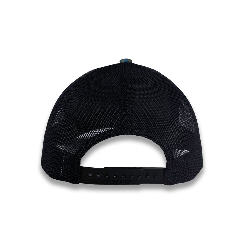 Richardson Five Panel Trucker - Kryptek - Neptune Black