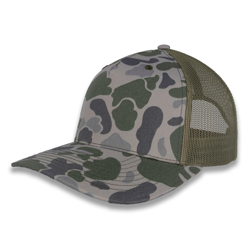 Richardson Five Panel Trucker - Duck - Marsh Duck Camo Loden