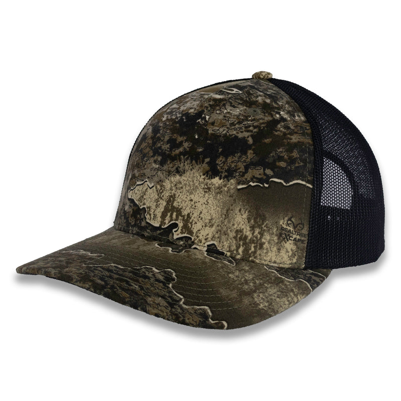 Richardson Five Panel Trucker - Realtree - Escape Black