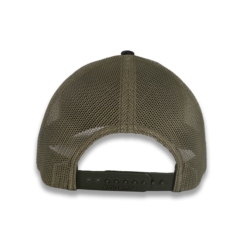 Richardson Five Panel Trucker - Mossy Oak - Bottomland/Loden