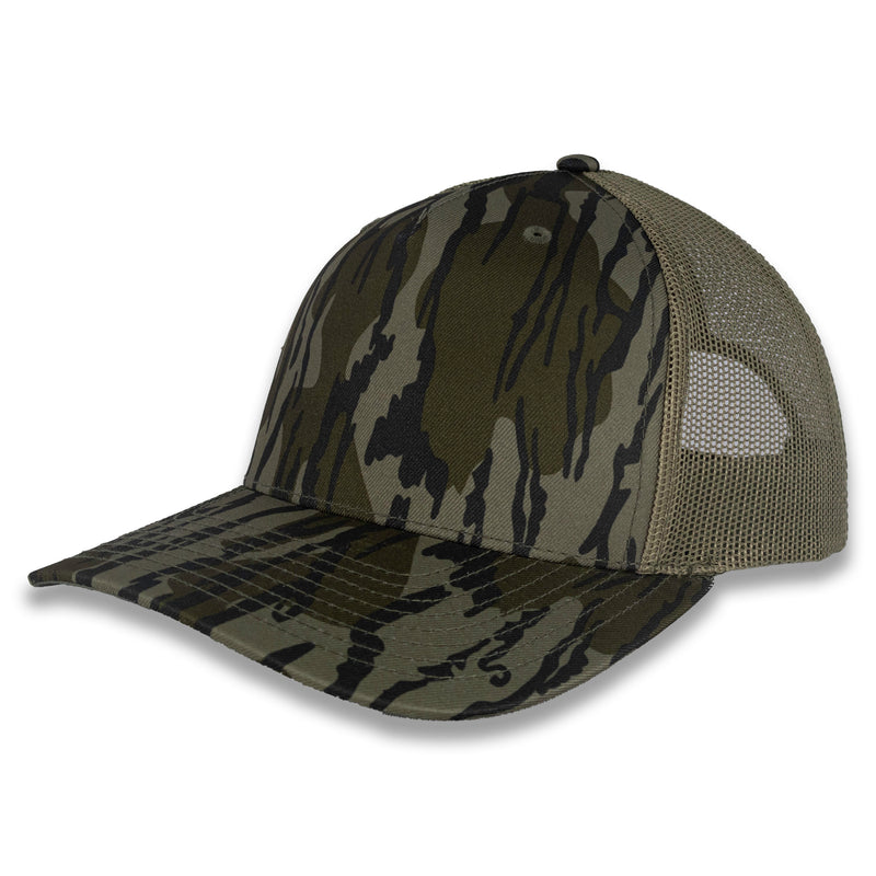 Richardson Five Panel Trucker - Mossy Oak - Bottomland/Loden