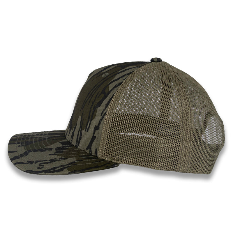 Richardson Five Panel Trucker - Mossy Oak - Bottomland/Loden